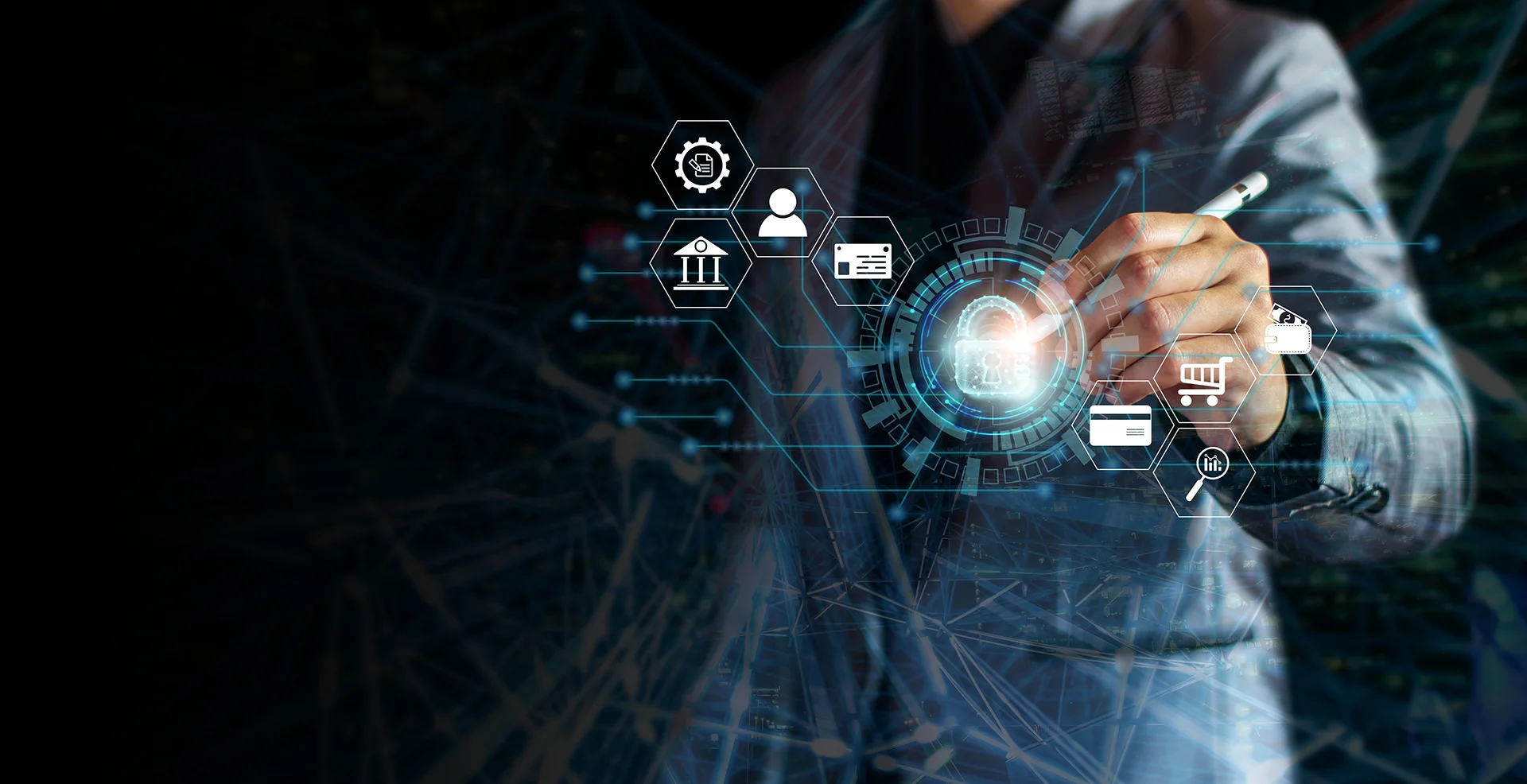 Businessmen conduct financial transactions via cyber security digital systems | Atlantic Finance Partners Limited